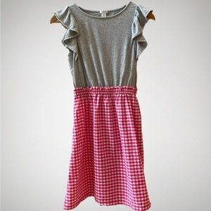 Crewcuts Pink Gingham Dress Size 14 EUC